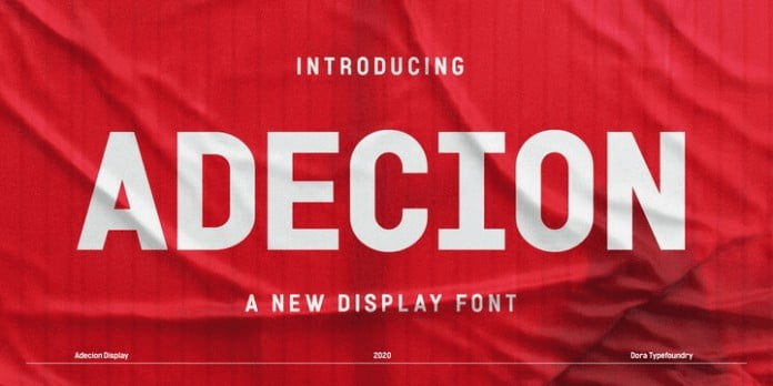 Adecion Font Family