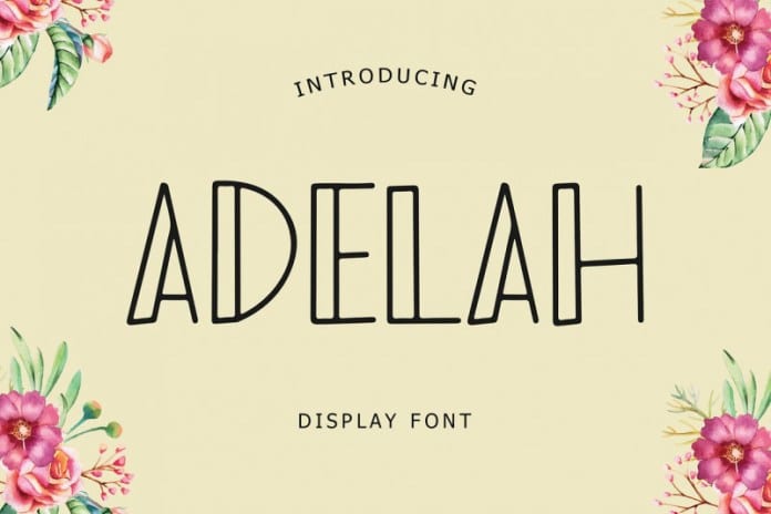 Adelah Display Font