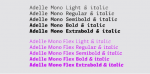 Adelle Mono Font Family