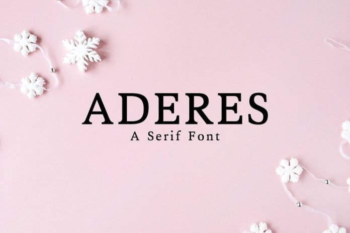 Aderes Serif Font Family Pack Font
