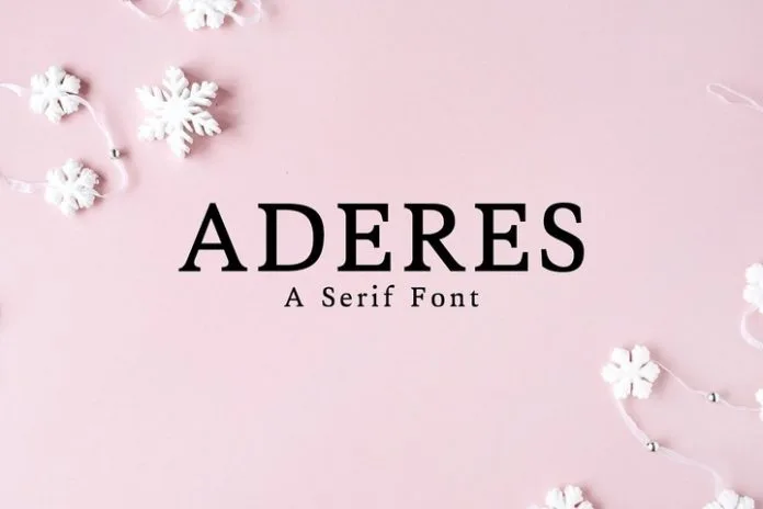 Aderes Serif Font Family Pack Font