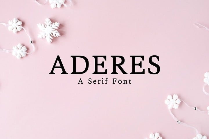 Aderes Serif Font Family Pack Font