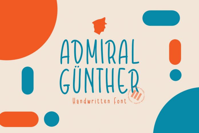 Admiral Günther - A Playful Monoline Font