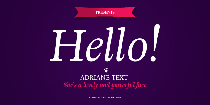 Adriane Text Font
