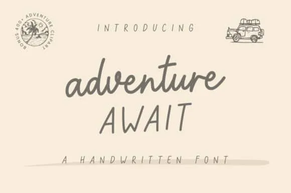 Adventure Await Font
