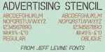 Advertising Stencil JNL Font