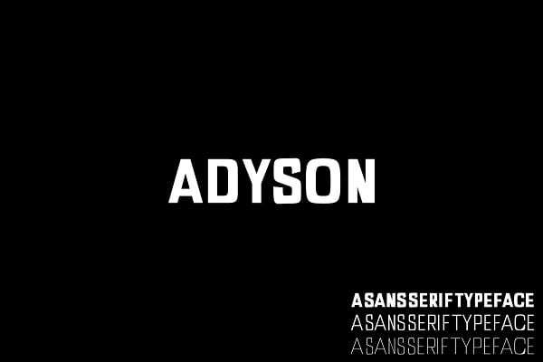 Adyson Font