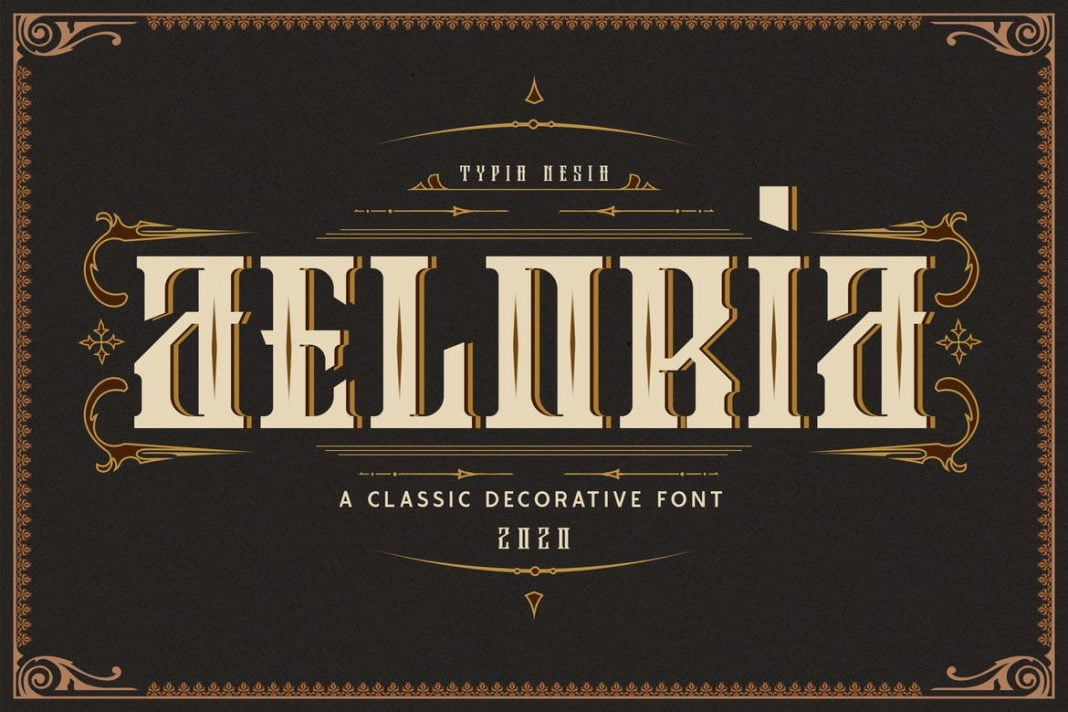 Aeloria Vintage Decorative Font
