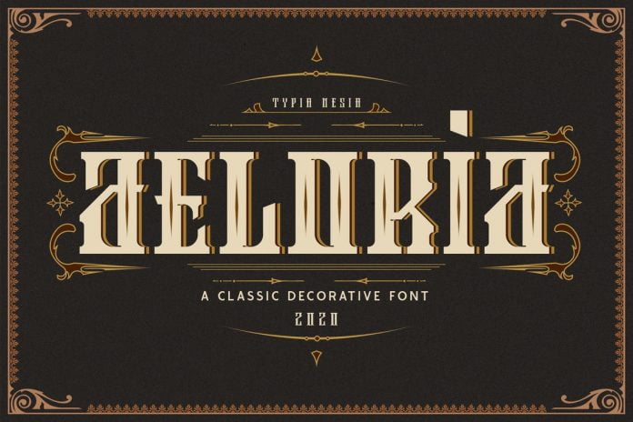 Aeloria Vintage Decorative Font