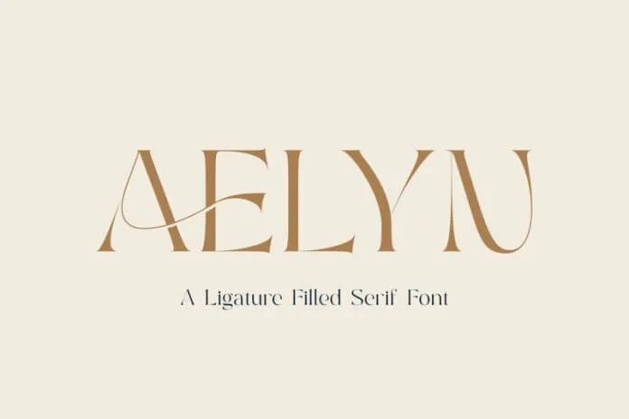 Aelyn - A Ligature Filled Serif Font