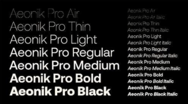 Aeonik Pro Font Family