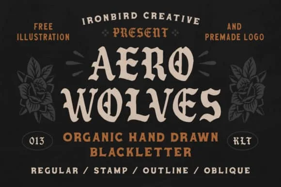 Aero Wolves Font Aero Wolves Font