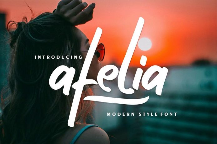 Afelia Modern Style Font