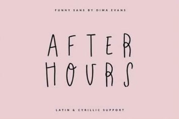 After Hours Font
