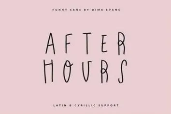 After Hours Font