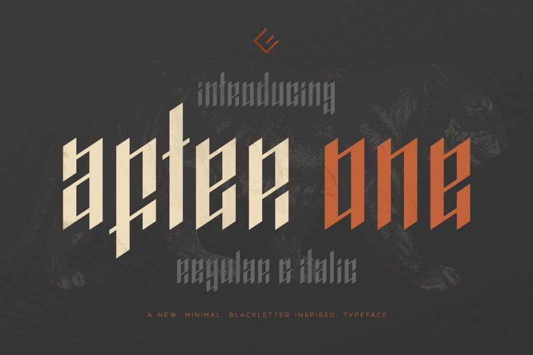 AfterOne - Blackletter Inspired Font