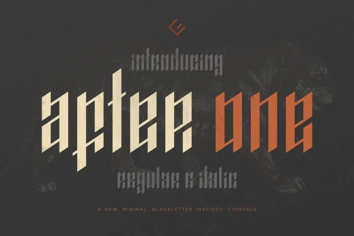 AfterOne - Blackletter Inspired Font
