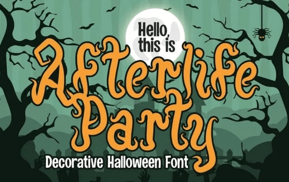 Afterlife Party halloween Font