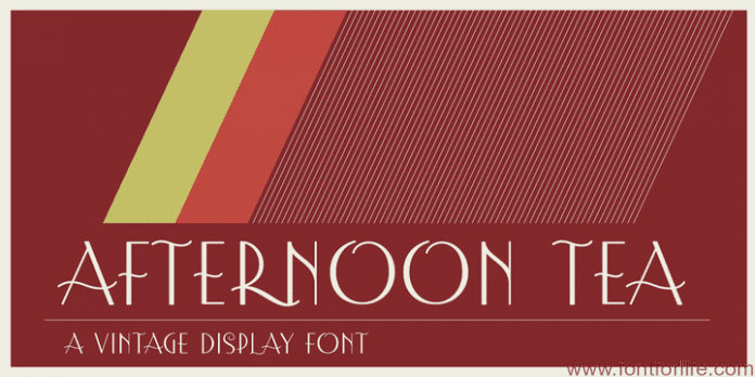 Afternoon Tea Font