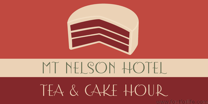 Afternoon Tea Font