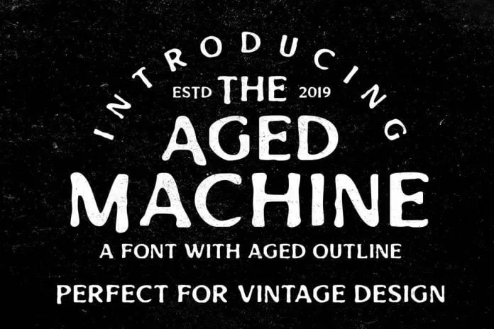 Aged Machine - Vintage Font