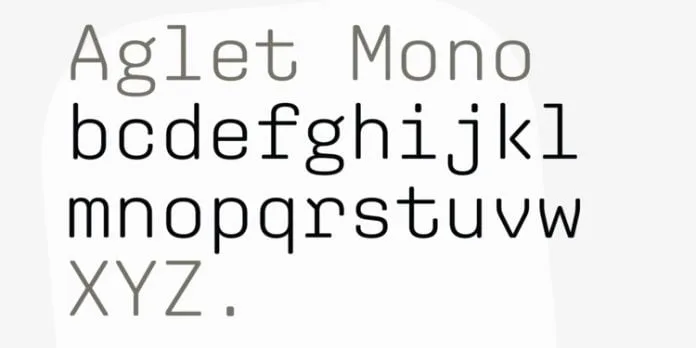 Aglet Mono Font