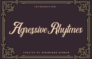 Agressive Rhytmes Font