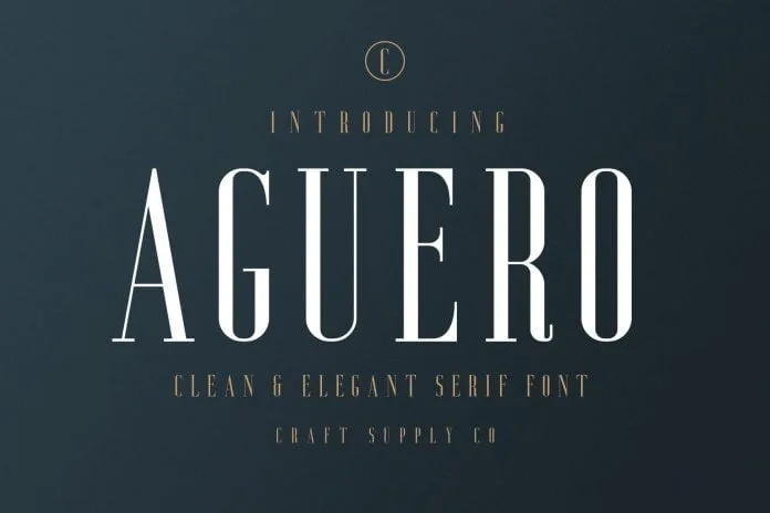 Aguero Serif - Clean and Elegant font