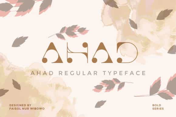 Ahad Regular Typeface Font