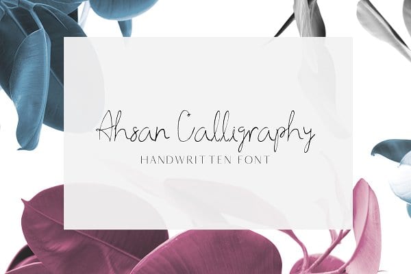 Ahsan Calligraphy Font