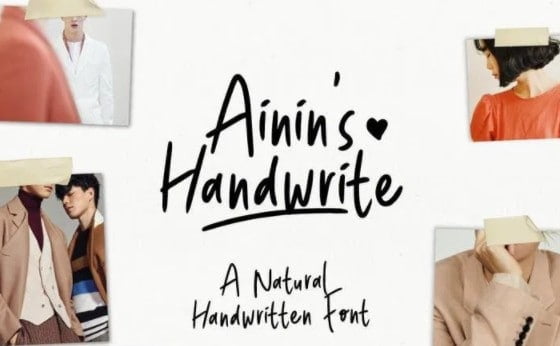 Ainin's Handwrite Font