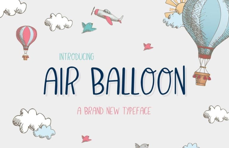 Air Ballon Font Free Download