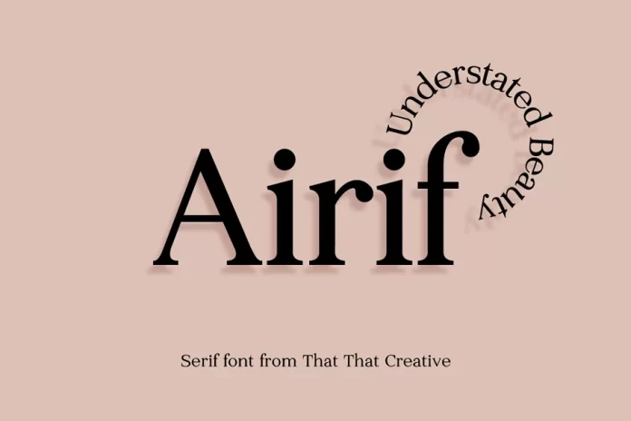 Airif - Serif Font