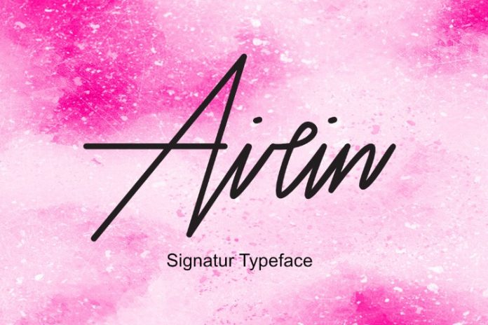 Airin Signature Script Handwritten Font
