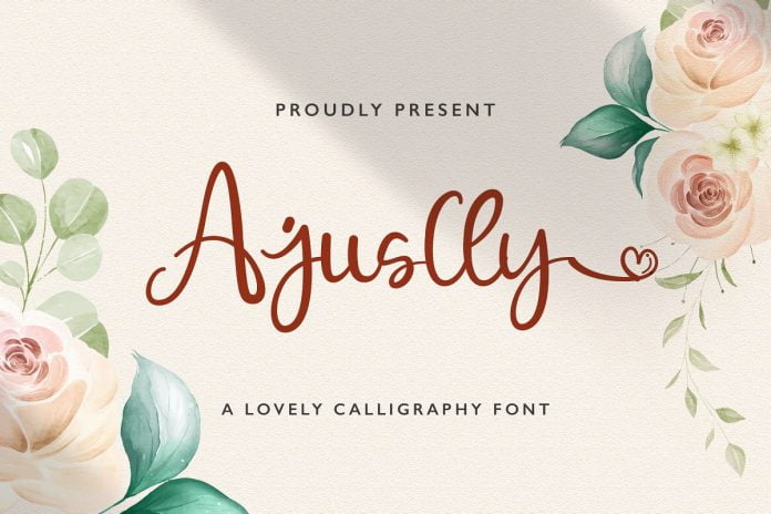 Ajuslly - Modern Calligraphy Font