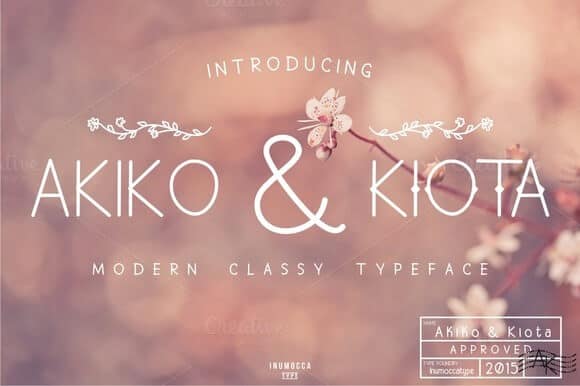 Akiko and Kiota Font