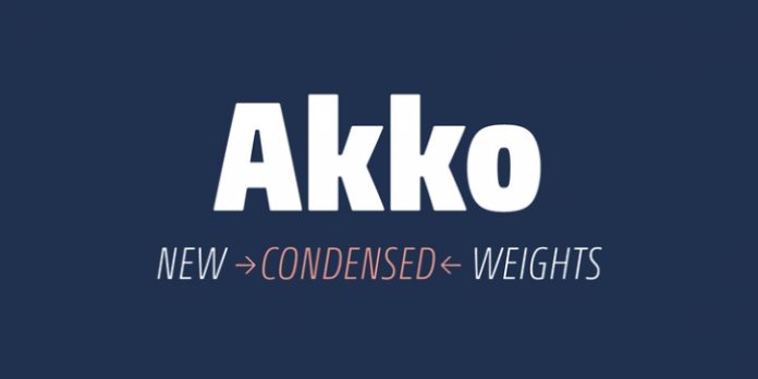 Akko Pro Condensed Font
