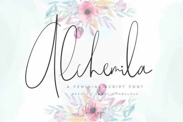 Alchemila Script Font