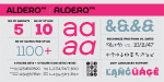 Aldero Font Family