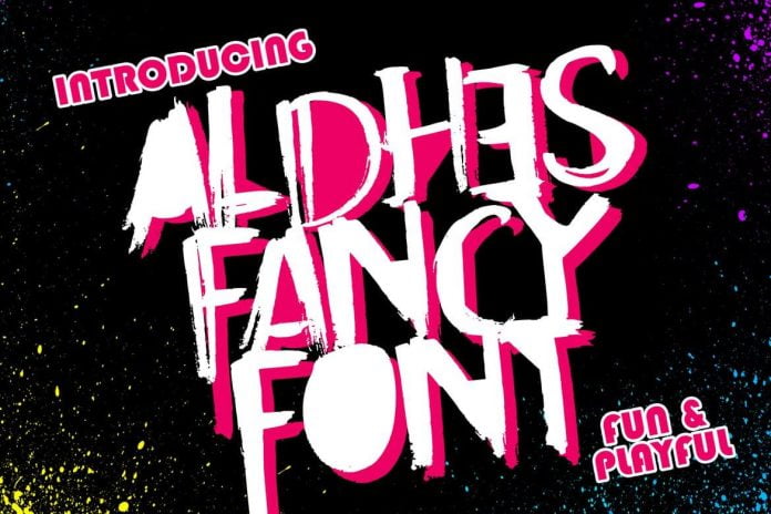 Aldhes Fancy Font