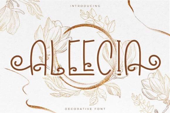 Aleecia Decorative Font