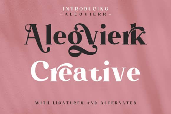 Alegvierk Font