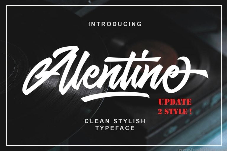 Alentine 2 font Free Download