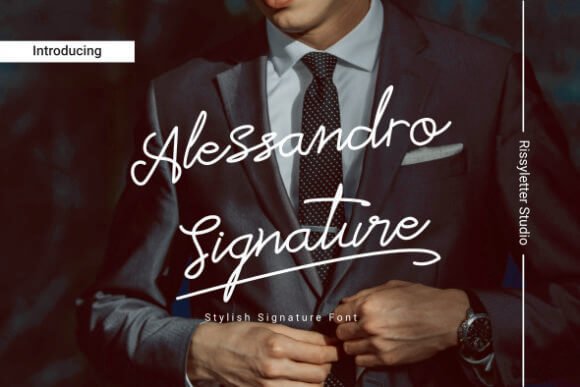 Alessandro Signature Font