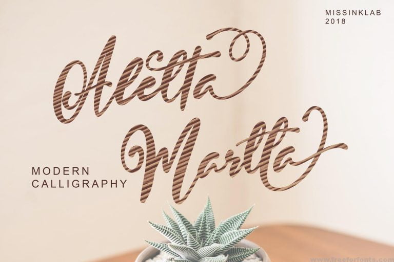 Aletta Martta Font Free Download