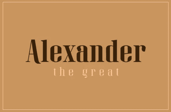 Alexander Font