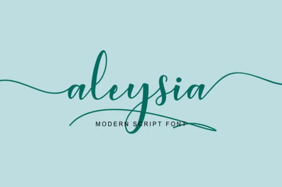 Aleysia Script Font