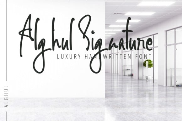 Alghul Signature Font
