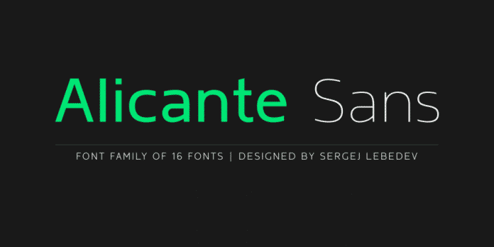 Alicante Sans Font