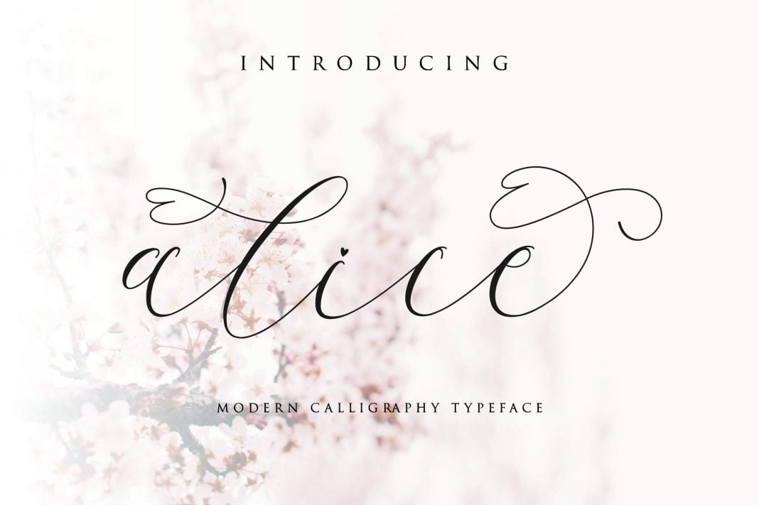 Alice script Font
